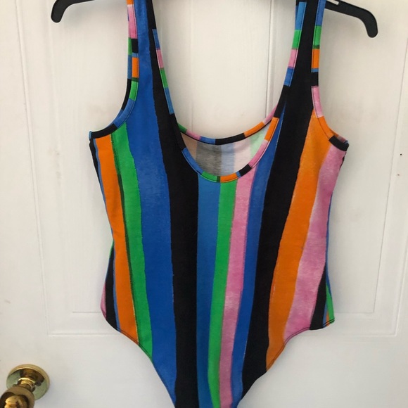 Zara Trafluc Striped Bodysuit - Picture 2 of 2